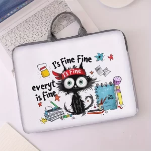 Kočičí taška na notebook dvěma styly | taška notebook, obal notebook