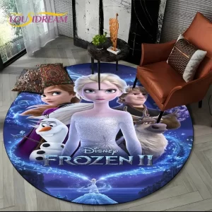 Koberec s motivem Ledového království pro děti | dětský koberec, kulatý koberec