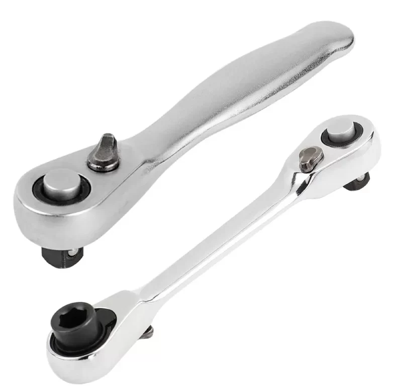 Mini ráčnový klíč s dvojitou hlavicí | ráčnový klíč, mini ráčna