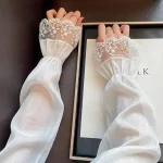 Letní krajkové rukávy s ochranou proti slunci | rukávy, rukavice