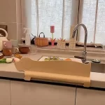 Vodní zábrana proti stříkání do dřezu | silikonová zábrana, kuchyňská clona