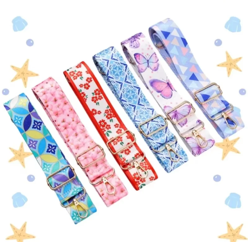 Nastavitelný květinový ramenní popruh | popruh, kabelkový doplněk