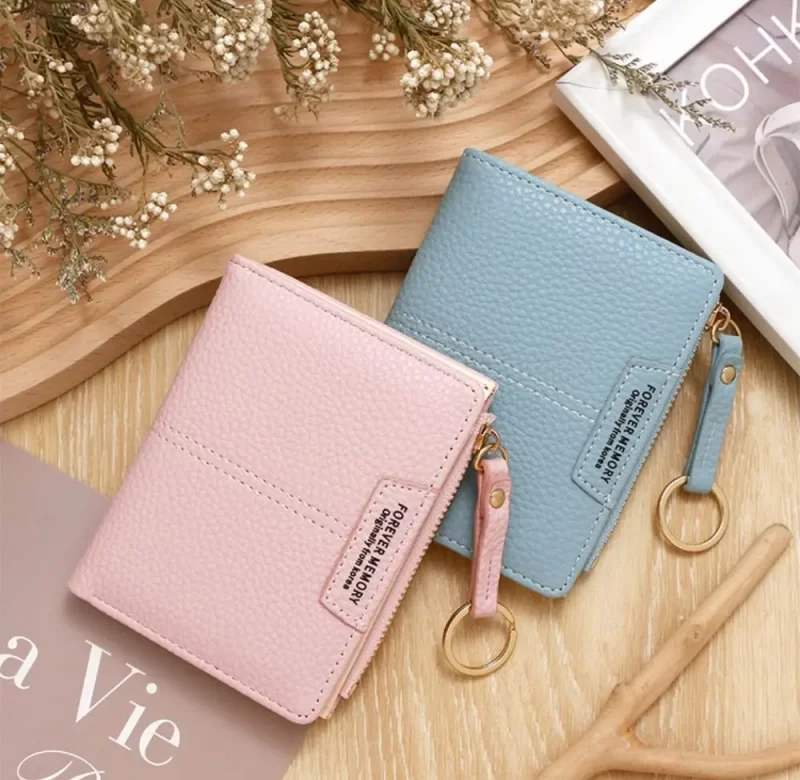 Elegantní slim peněženka s klíčenkou | dámská peněženka, držák karet