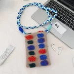 Barevný plyšový pouzdro na telefon