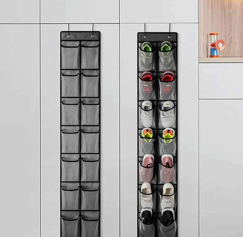 Závěsný organizér na boty s kapsami | závěsný pořadač, úložný organizér