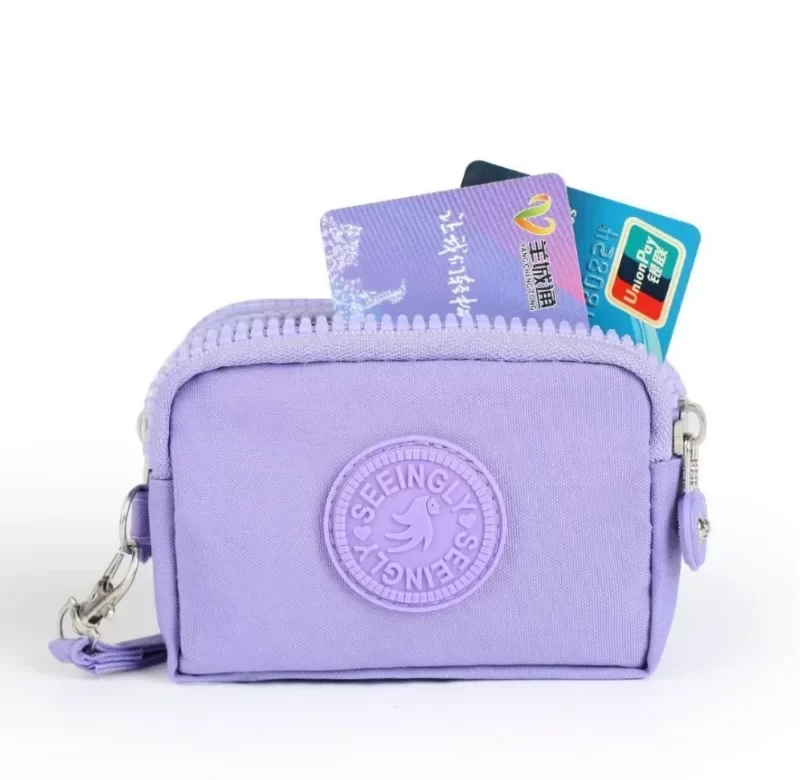 Voděodolná mini peněženka na zip | dámská peněženka, kapsička na mince