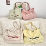 Plátěná taška s nápisem přes rameno | taška shopper, nákupní taška