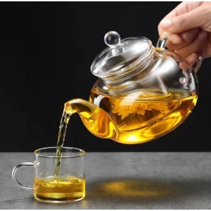 Elegantní skleněná konvice s filtrem | skleněná konvice, čajová souprava