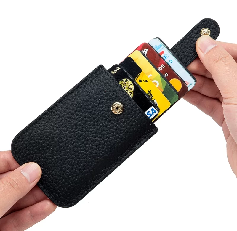 Kožený držák s rychlým přístupem RFID | peněženka pánská, peněženka dámská