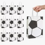 10 ks Papírové dárkovéí tašky s fotbalovým motivem | dárkové sáčky, párty doplňky