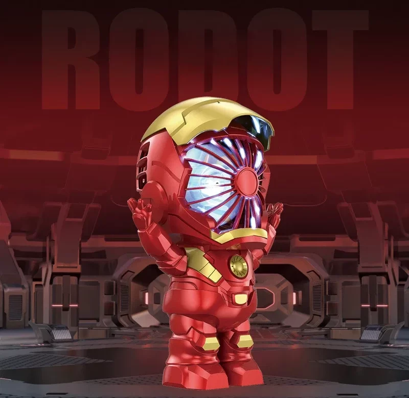 Spiderman či Ironman ruční větrák figurka | Dětská dekorace ventilátor
