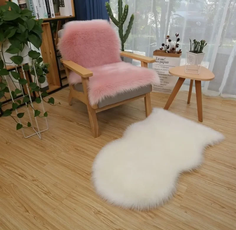 Chlupatý měkký pratelný koberec | koberec dekorace