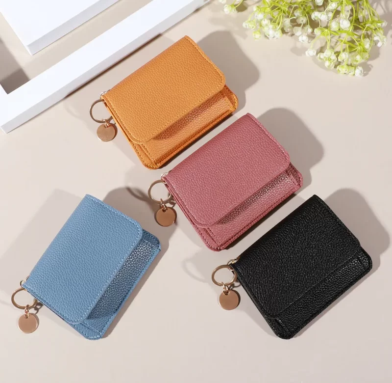 Malá koženková peněženka na karty | dámská peněženka, malá peněženka