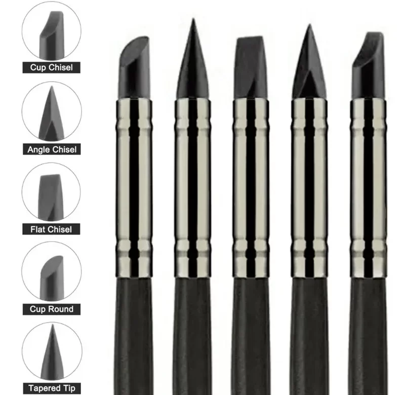 Sada silikonových modelovacích nástrojů 5 ks | modelovací nástroje, sochařské nástroje