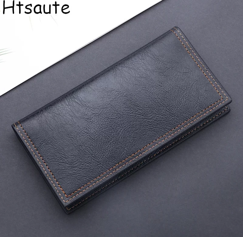 Pánská slim peněženka vintage styl | dlouhá peněženka, držák karet