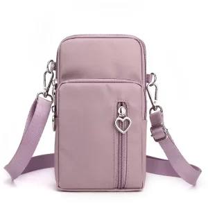 Voděodolná mini crossbody taška na cesty | dámská kabelka, nylonová taška