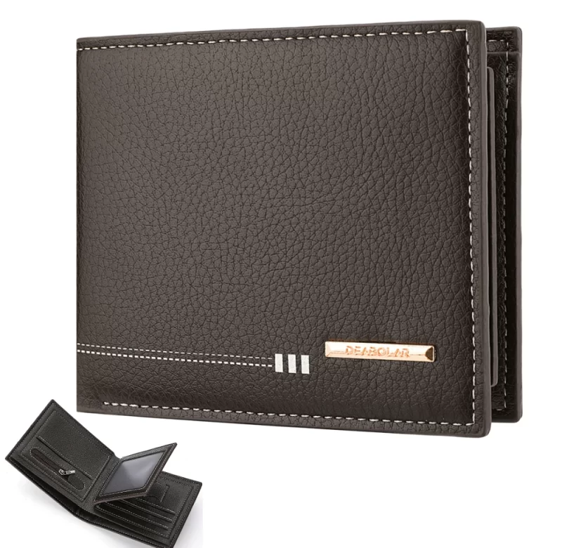 Pánská kožená peněženka s přihrádkami na karty | pánská peněženka, kožená peněženka