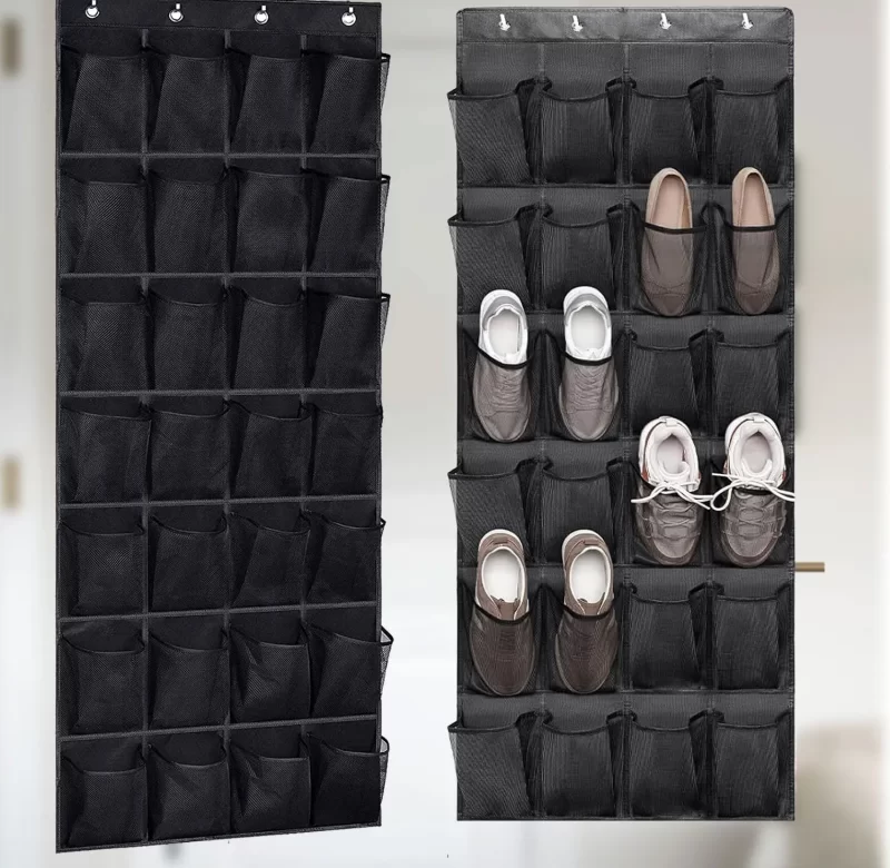 Závěsný organizér na boty s 24 kapsami | závěsný organizér, botník