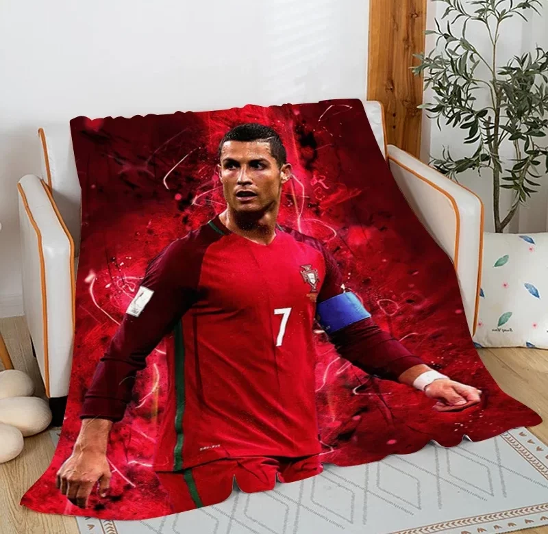 Fleecová deka Cristiano Ronaldo teplá zimní | měkká přikrývka, deka na spaní