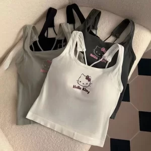 Letní univerzální zeštíhlující tílko hello kitty | dívčí tílko, spodní prádlo