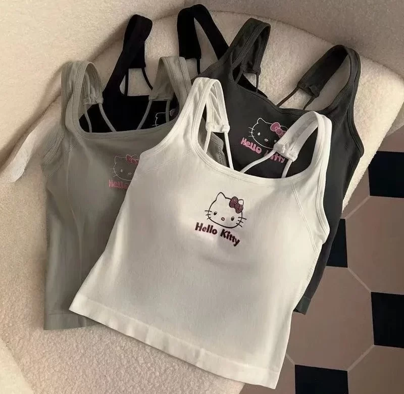 Letní univerzální zeštíhlující tílko hello kitty | dívčí tílko, spodní prádlo