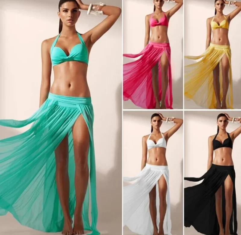 Plážové šaty síťované pareo | letní sukně, plážový přehoz