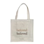 Plátěná kabelka s výšivkou na rameno | dámská taška, shopper kabelka