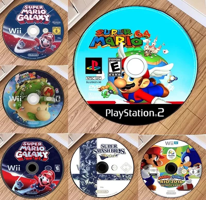 Kulatý koberec do pokoje s motivem CD | dětský koberec, kulatý koberec