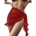 Vínově červená s volánky