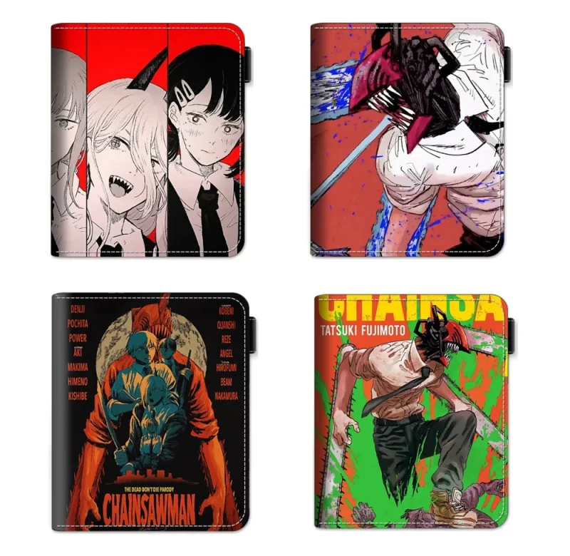 Anime chainsaw man peněženka pochita makima | dětská peněženka, stylová peněženka