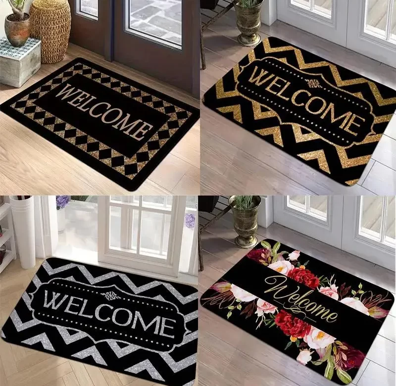 Stylový protiskluzový koberec s potiskem | dekorativní koberec, koberec obývák