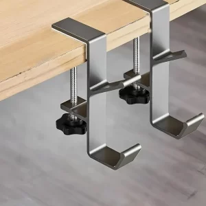 Stolní držák na kabelku s nastavitelným ramenem | háček na tašku, stolní organizér