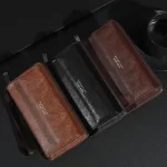 Pánská dlouhá peněženka na zip | peněženka, držák karet