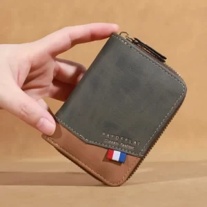 Koženková taška na karty se zipem | pánská peněženka, dámská peněženka