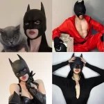 Latexová maska netopýra pro večírky | karnevalová maska, halloween maska