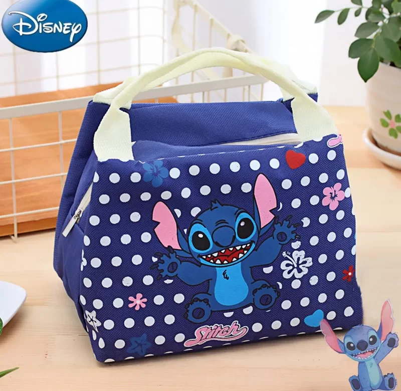 Kawaii dětská taška Stitch na jídlo | izolační taška, obědová taška