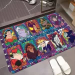 Měkký koberec s pohádkovými záporáky pro děti a obývák | koberec dětský, koberec obývací pokoj
