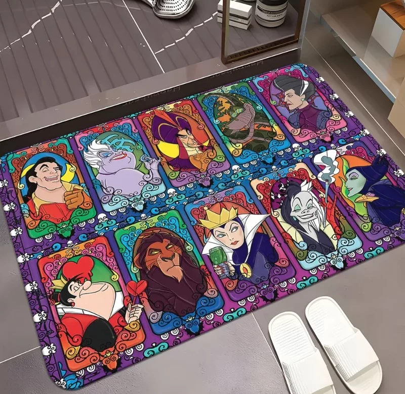 Měkký koberec s pohádkovými záporáky pro děti a obývák | koberec dětský, koberec obývací pokoj