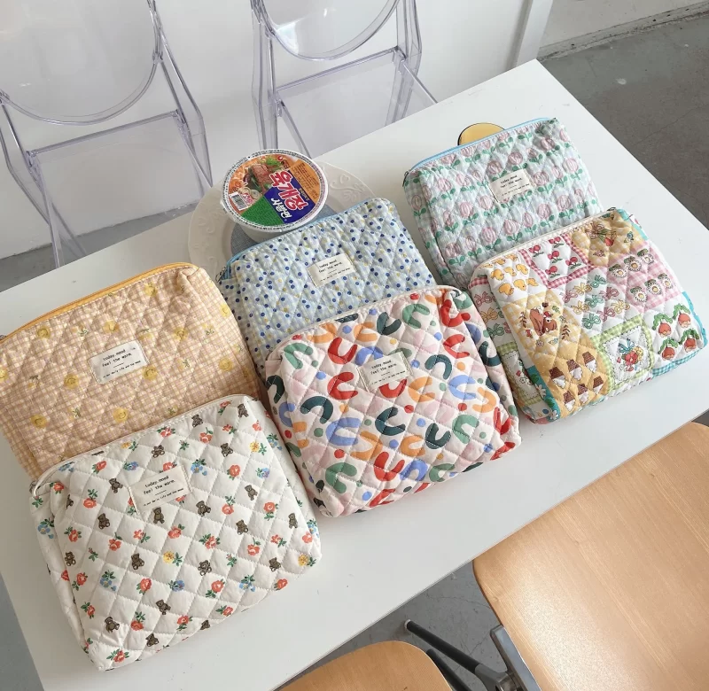 Roztomilá květinová kosmetická taštička | kosmetická taštička cestovní pouzdro