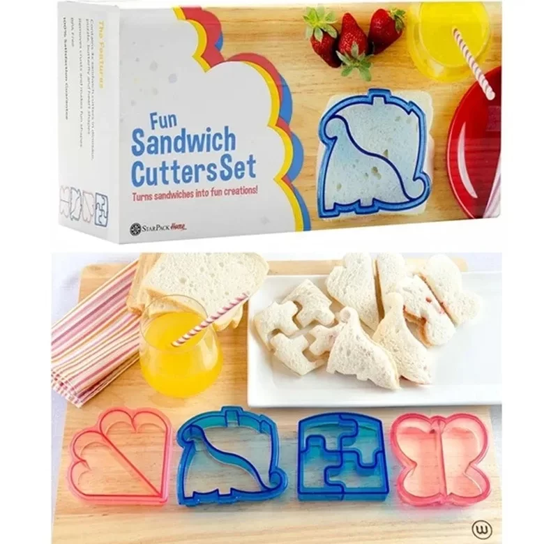 Veselý kráječ sendvičů pro děti | vykrajovač, formička