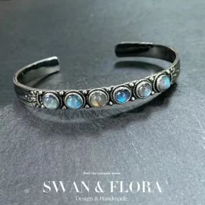 Měsíční kámen náramek pro pár | náramek, šperk