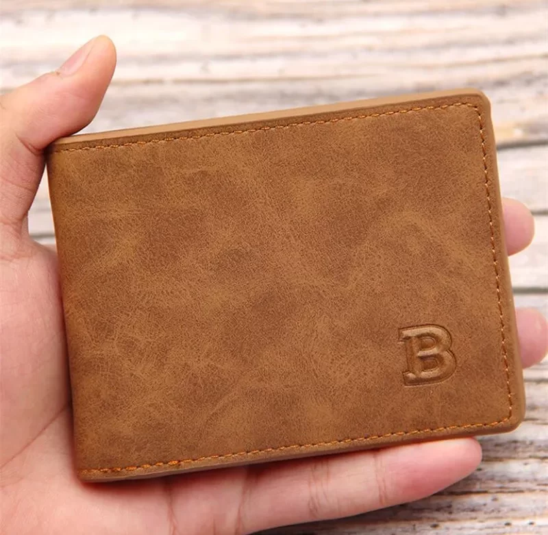 Retro koženková peněženka s kapsou na mince | pánská peněženka, retro peněženka