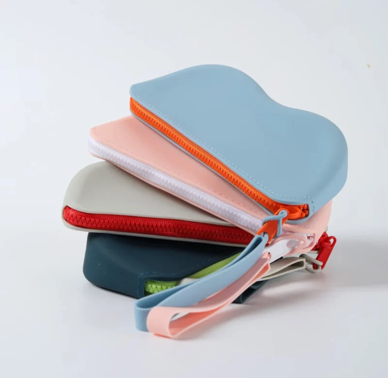 Silikonové pouzdro na brýle se zipem | úložné pouzdro, kosmetické pouzdro