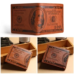 Hnědá koženková peněženka bifold | peněženka, koženkové pouzdro