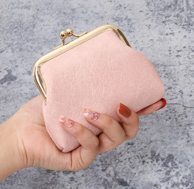 Stylová mini peněženka na sponu | dámská peněženka, retro peněženka