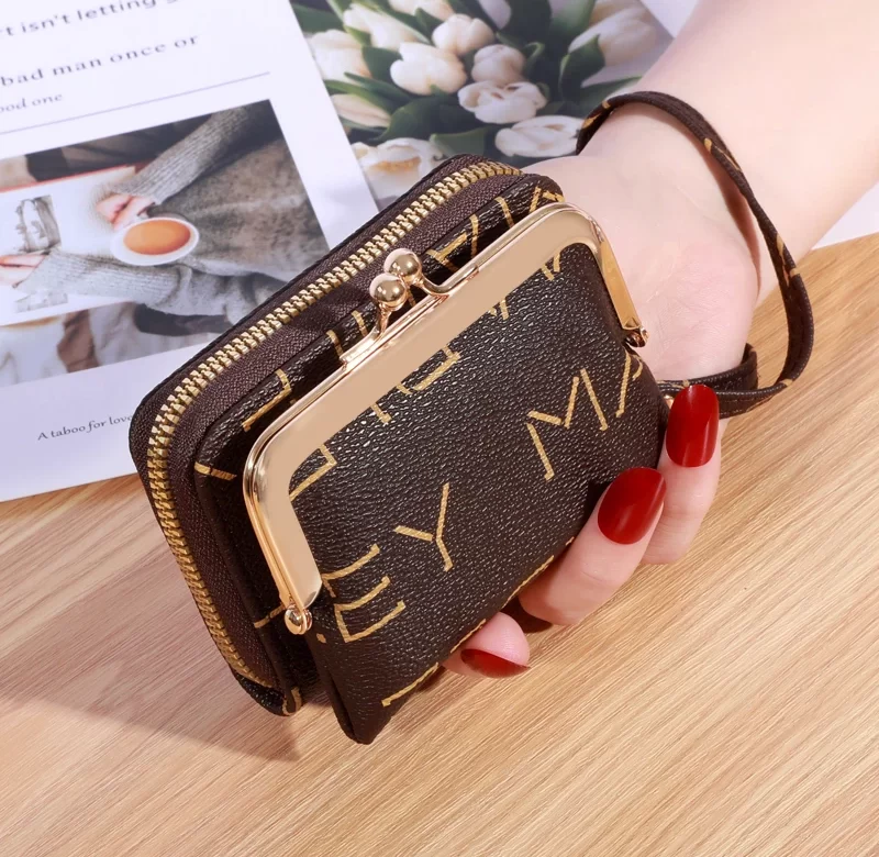 Malá luxusní  peněženka na zip | dámská peněženka, pouzdro na karty