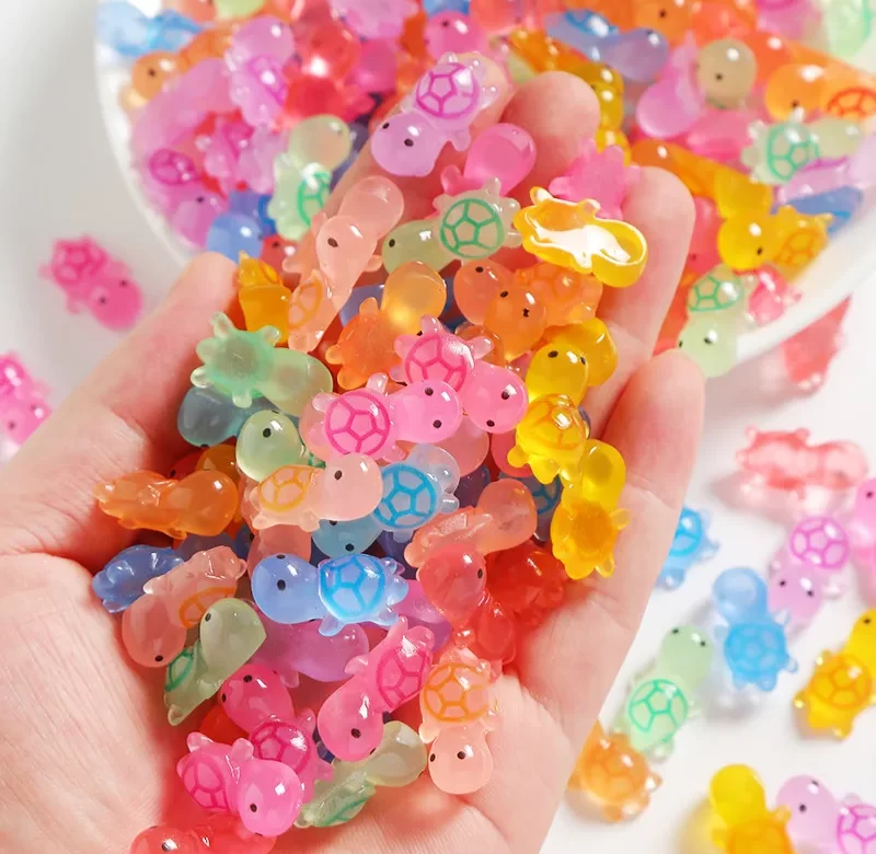 20 ks Mini svítící želvičky pro radost dětí | dětské doplňky, mini ozdoby