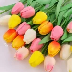 Umělé tulipány do vázy a na stůl | umělé květiny, dekorace