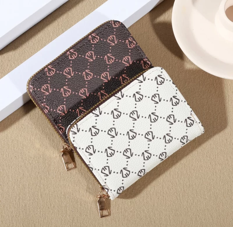 Mini peněženka se zipem na karty a mince | mini peněženka, pouzdro