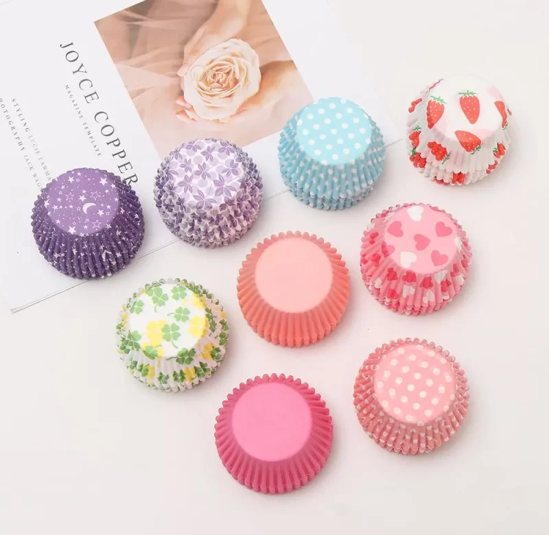 100 ks Papírové košíčky na muffiny a dortíky | cukrářské potřeby, košíčky na pečení